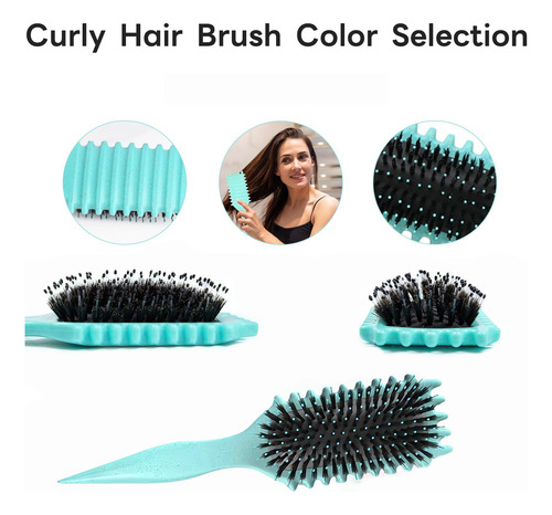 Cepillo Para Cabello Rizado, Bounce Curl Brush, Activador