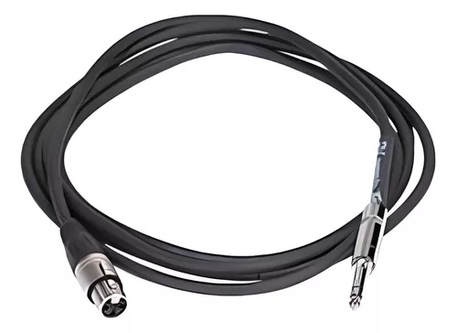 Cable Xlr Canon A Plug 1/4 Mono 5.30 Metros Para Micrófono