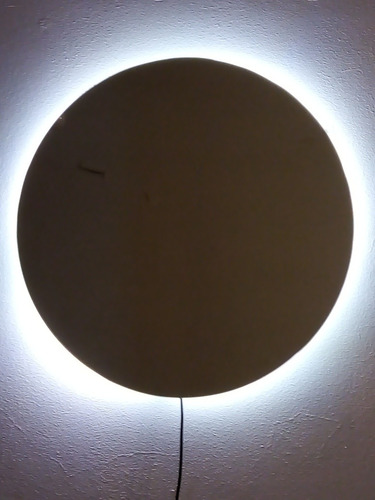 Espejo Redondo Con Luz Led De 50cm Para Baño