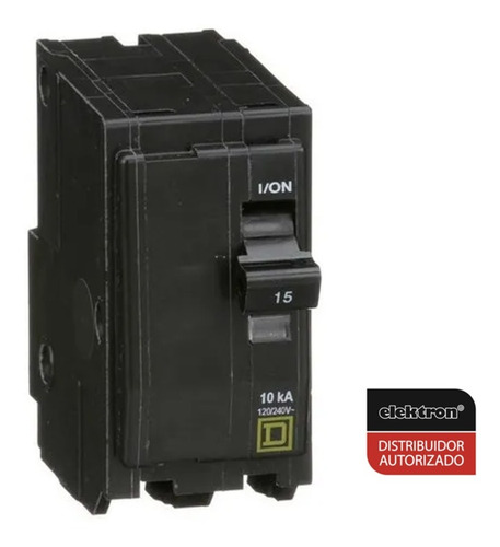 Imagen 2 de 3 de Pastilla Interruptor Termomagnético Qo215 2polo15a Schneider