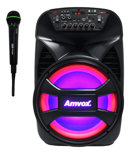 Caixa Som Amplificada Bluetooth 480w Rms + Microfone Sem Fio