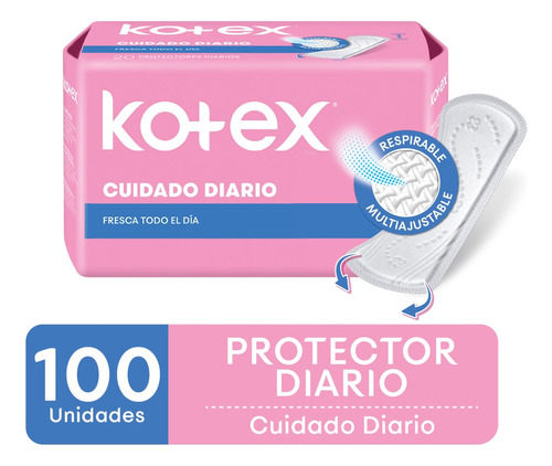 Protector Diario Kotex Cuidado Diario X 100u.