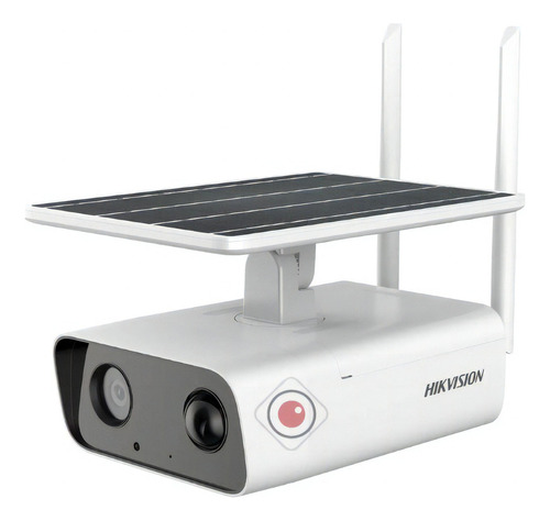 Camara Ip 4g Hikvision 4mp Panel Solar C/ Bateria Detec Humo Color Blanco