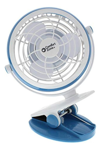 Comfort Zone Doble Base Combo Clip O Ventilador De Escritori