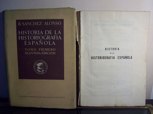 Adp Historia De La Historiografia Española (2 Tomos) Alonso