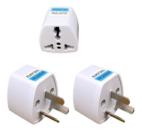 2 Adaptadores Tomada 3 Pinos Chatos.