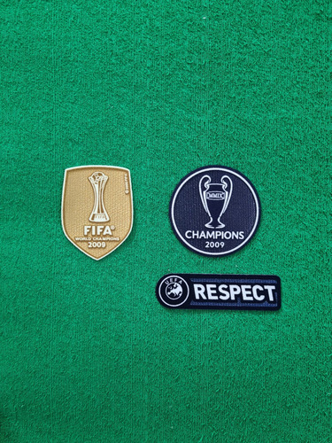 Kit Patchs Campeão Champions + Mundial 2009 Barcelona