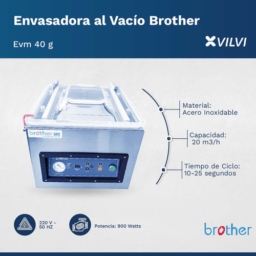 Envasadora Vacío Selladora Industrial Brother Bro-evm40g