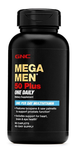 Multivitaminico Gnc Mega Men 50 Plus® One Daily  60 Dias 