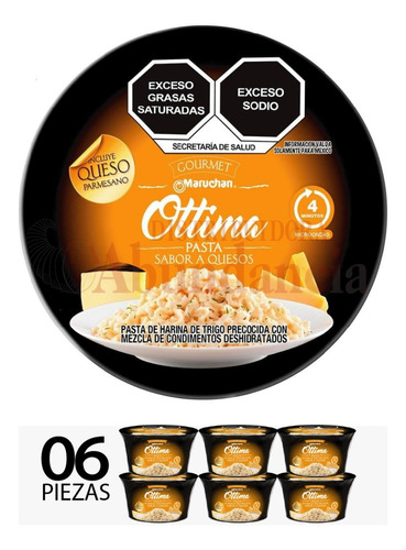 Sopa Maruchan Ottima Queso 87.5gr C/6 Bowl