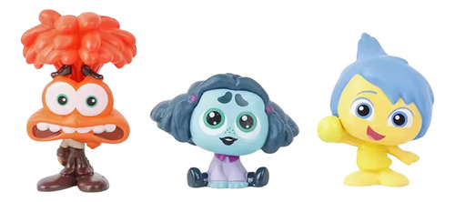Figuras Intensamente 9 Pack Alegria Tristeza Ansiedad 9 Pzs