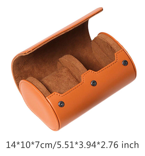Estuche De Viaje Con Rollo Para 2 Ranuras Marrón Claro