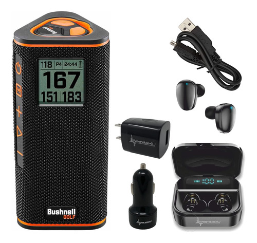 Bushnell Wingman View Golf - Altavoz Bluetooth Con Gps Y Aur