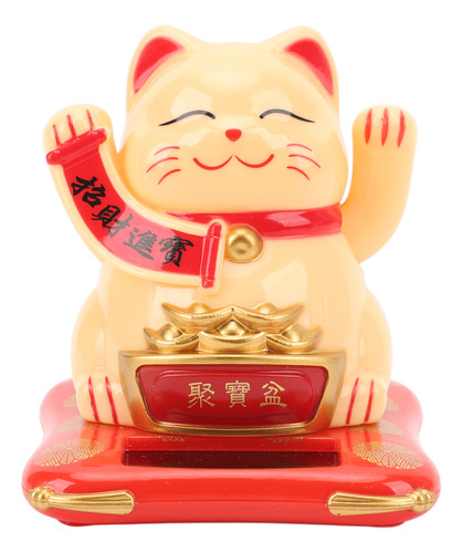 Brazo De Energía Solar Lucky Waving Cat Fortune Plastic