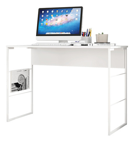 Mesa Industrial P/ Computador Notebook Escritório 120x45x75 Cor Branco