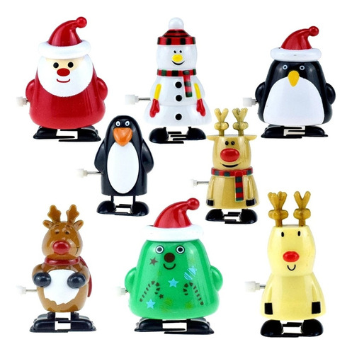 8 Piezas De Navidad Wind Up Toys Xmas Stuffers Wind Up Toys