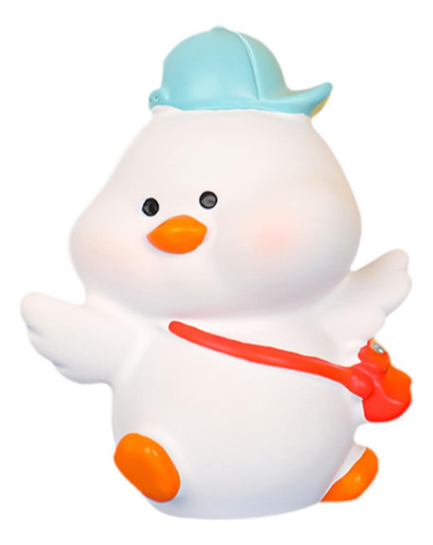 5 Estatua De Dibujos Animados, Figura Con Gorra Azul