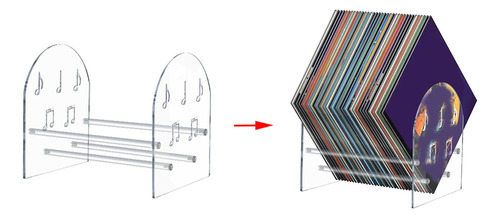 Soporte Para Discos, Estante Para Exhibición De Cd,