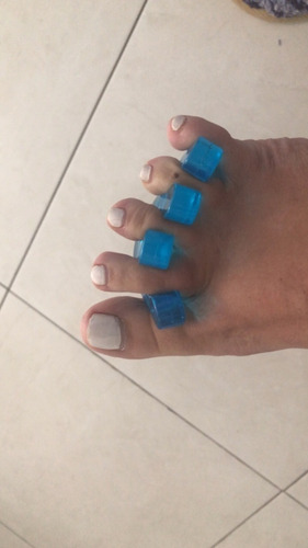 Imagem 3 de 10 de Espacador P/ Dedo Manicure E Pedicure Silicone Gel Mão Pés