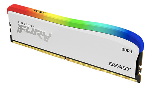 Memoria Ram Kingston Fury Beast Rgb Ddr4 3600mhz 8gb Blanco