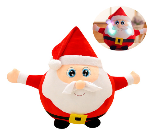 Peluche Led De Papá Noel De Navidad, 22 Cm, Navidad