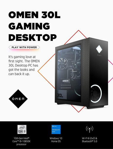 Imagen 2 de 5 de Omen 30l Gaming Pc + Rtx 3070