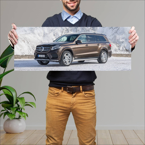 Cuadro 30x80cm Auto 2016 Mercedes Benz Gls Class 704