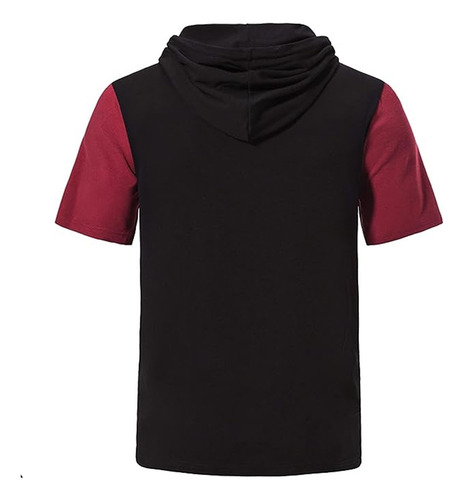 Comoda Playera Camiseta Manga Corta Deportiva Con Gorro 2247