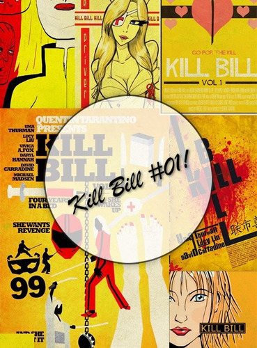 Imagen 1 de 1 de Kill Bill #01!  Lámina Decoupage Autoadhesiva 30 X 42 Cm