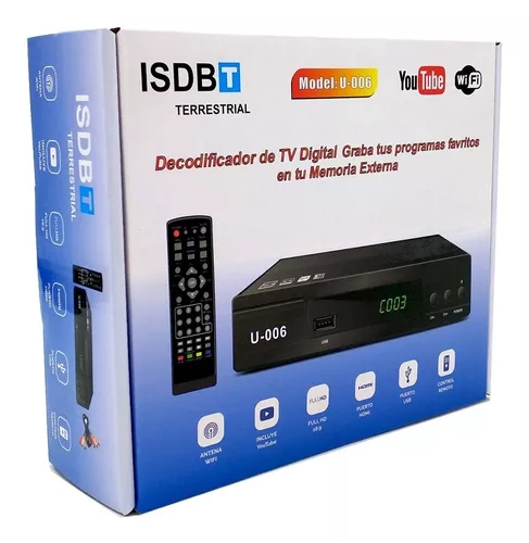 Decodificador Tv Digital Tda Isdbt-b Ac3 Basico Hd