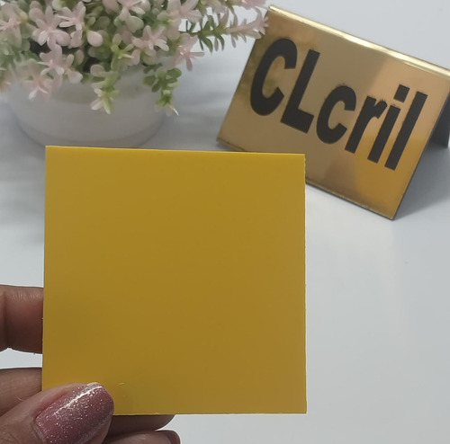 Chapa Psai Amarelo Similar Acrilico 2mt X 1mt X 1mm