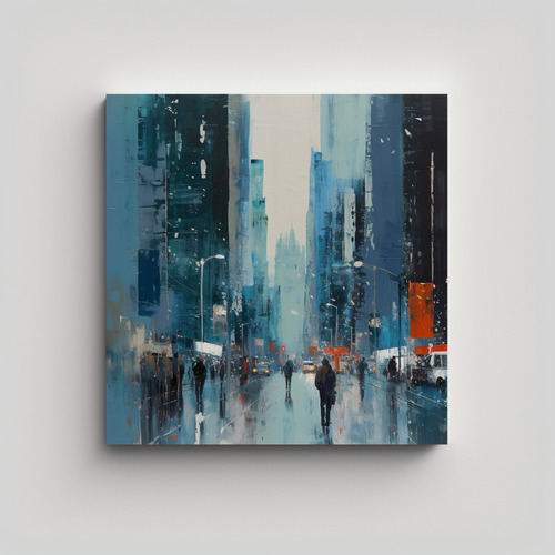 60x60cm Cuadro Impresionante De La Ciudad De Nueva York