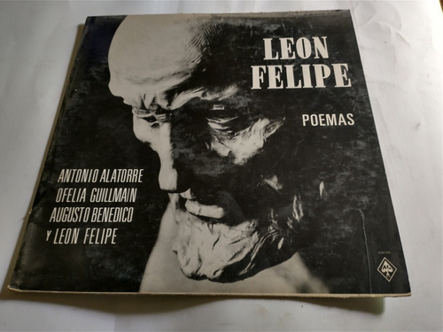 Leon Felipe  Poemas  Homenaje Lp Vinilo Seminuevo 1 Edición.