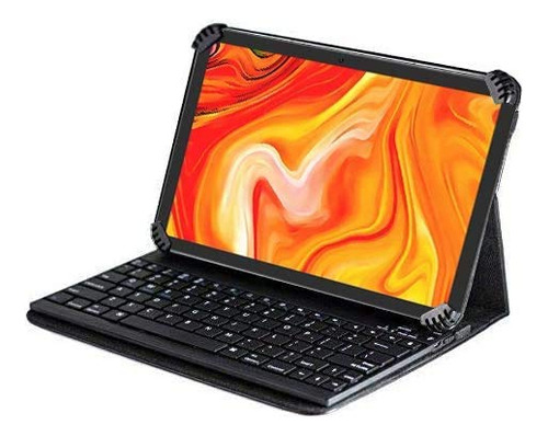 Funda Piel Plegable Soporte Teclado Bluetooth Para Nokia T20