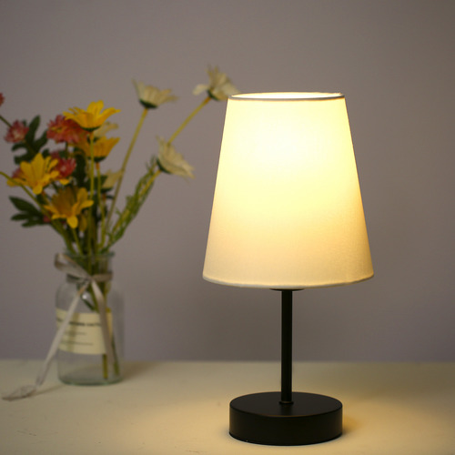 Lâmpada De Mesa Living Study Bulb Luminária De Quarto Tecido