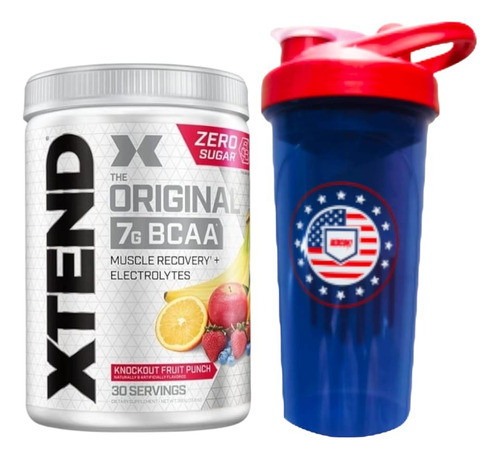 Xtend Bcaa Original  Fruit Punch - Scivation + Shaker 