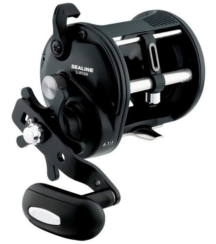 Carrete Pesca De Spinning Sealine Slw Levelwind Slw50h Color Negro