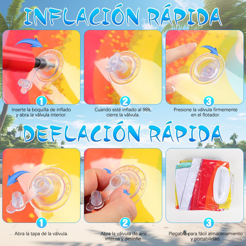 Db Hamaca De Agua Inflable, Hamaca De Agua Arcoíris