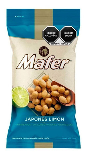 Cacahuate Japonés De Limón Mafer 170g