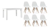 Comprar Combo Eco Mesa Comedor Extensible 160 A 200+6 Sillas Eames
