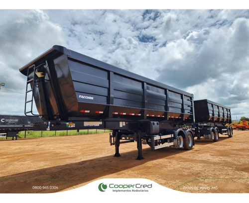 Rodocaçamba Facchini 9 Eixos Dolly 5ª Roda 25/25 0km Novo