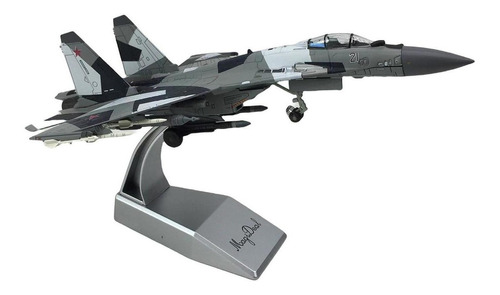 Luchador Ruso Su-35 1/100 Fundido A Presión Con Soporte, Mod