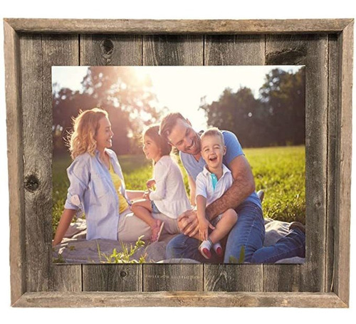 Kate Posh - Brothers Picture Frame Marco De Cuero Gris Grab