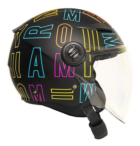 Capacete Mormaii Lite Neon Fosco Aberto Sem Queixeira