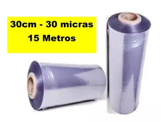 Filme Pvc Termo Encolhivel Folha Dupla 30cm 30micras 15mt