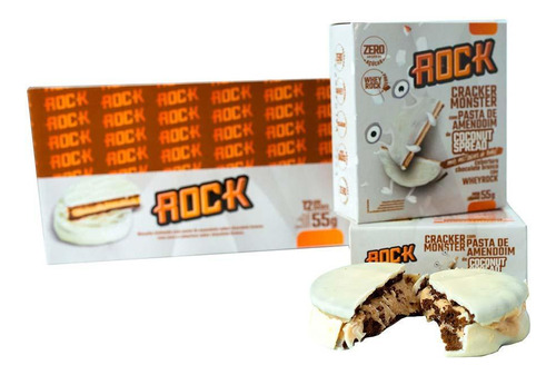 Alfajor Recheado Cracker Monster Caixa C/12 Coconut Spread