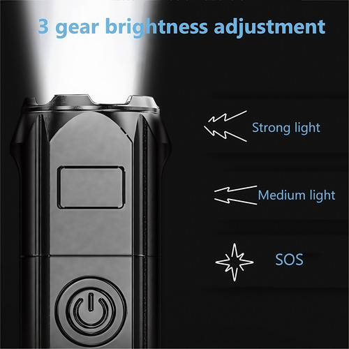 Linterna De Enfoque Ajustable Impermeable Multiusos De 2 Pie