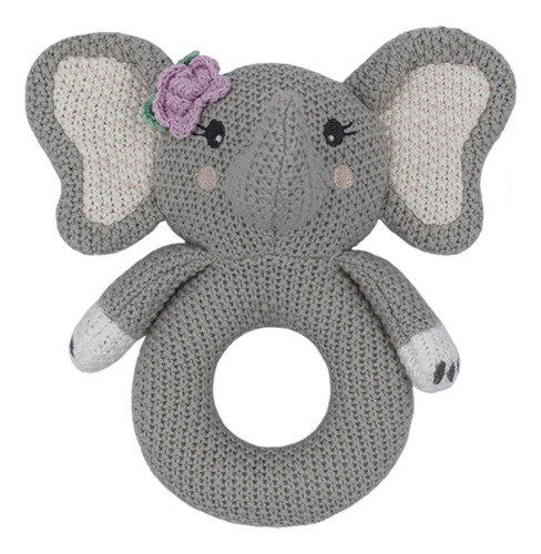 Sonajero Peluche  Ella Elephant  223164 Living Textiles