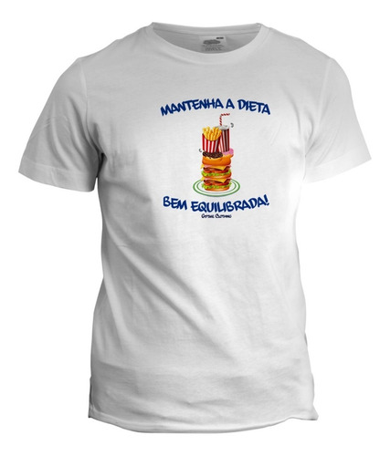 Camiseta Personalizada Dieta Equilibrada - Giftme Divertidas