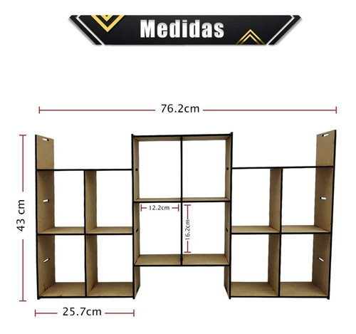 Imagen 6 de 10 de Exhibidor Modular Funko Pop Coleccionador Mdf Multiusos